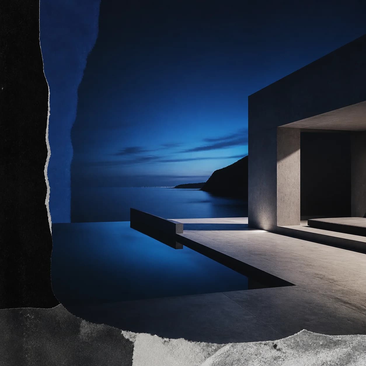 Blue Hour Pool cover